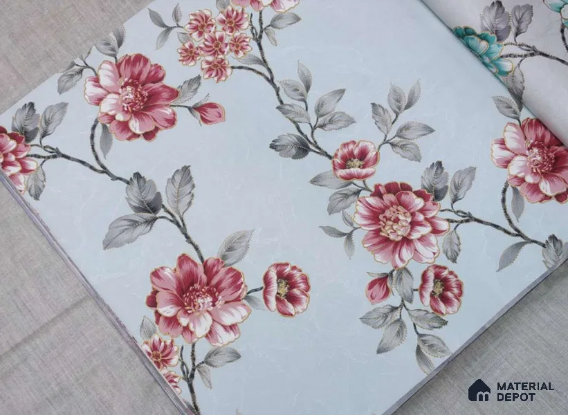 HM167 | 10 Meter x 21 Inches Florals Look Wallpaper - 57.41 Sq. Ft. | Minimum 15% wastage during installation