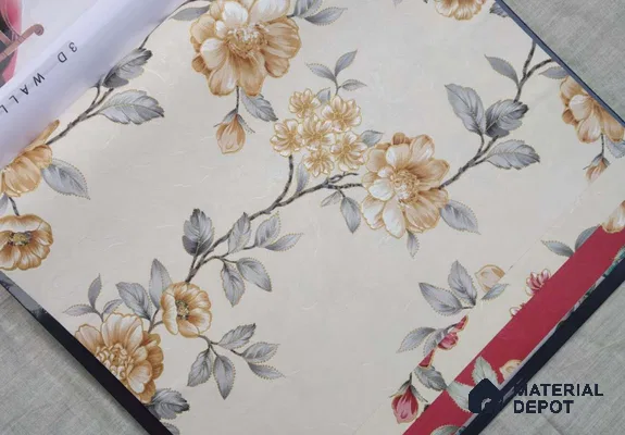 HM168 | 10 Meter x 21 Inches Florals Look Wallpaper - 57.41 Sq. Ft. | Minimum 15% wastage during installation