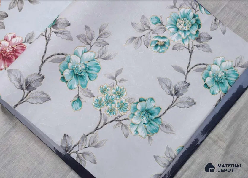 HM169 | 10 Meter x 21 Inches Florals Look Wallpaper - 57.41 Sq. Ft. | Minimum 15% wastage during installation