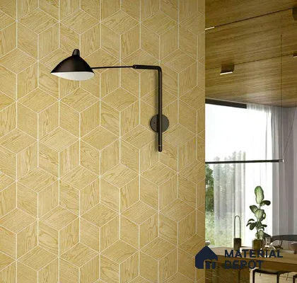 N12-5 | 10 Meter x 21 Inches Geometric Look Wallpaper - 57.41 Sq. Ft. | Minimum 15% wastage during installation