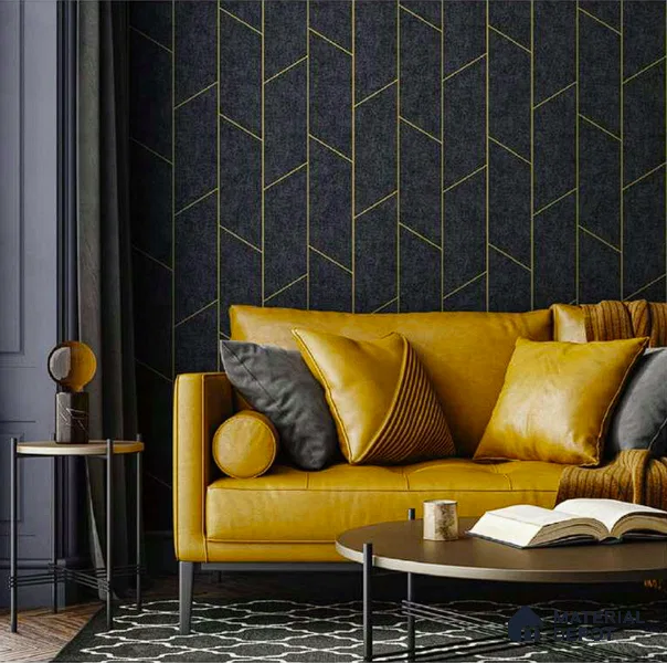 N6-1 | 10 Meter x 21 Inches Geometric Look Wallpaper - 57.41 Sq. Ft. | Minimum 15% wastage during installation