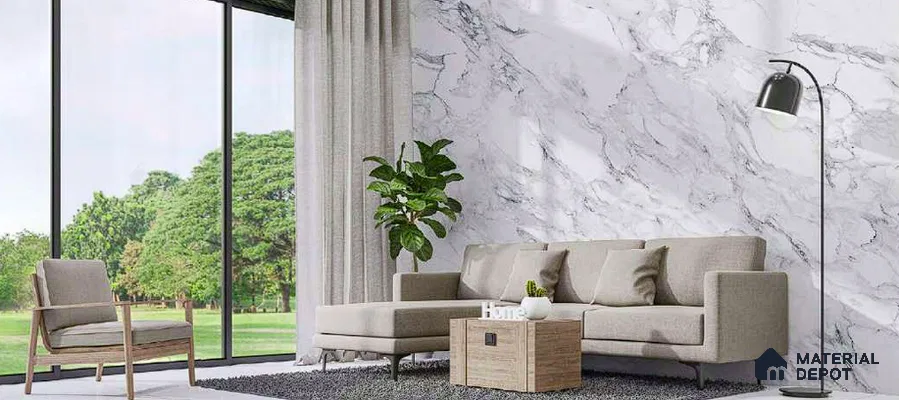 NM01 | 10 Meter x 21 Inches Marble Look Wallpaper - 57.41 Sq. Ft. | Minimum 10% wastage during installation