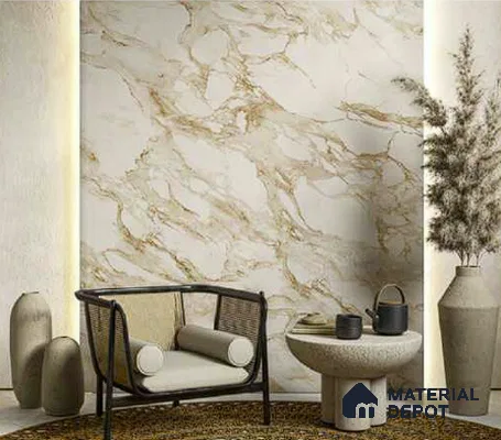 NM02 | 10 Meter x 21 Inches Marble Look Wallpaper - 57.41 Sq. Ft. | Minimum 10% wastage during installation