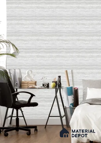 NU4004 | Grey Travertine Bands Textured Wallpaper - 10 Meter x 21 Inches, 57.41 Sq. Ft. (Min. 15% Wastage)