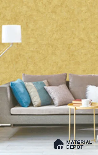 NU8007 | Gold Mottled Linen Textured Wallpaper - 10 Meter x 21 Inches, 57.41 Sq. Ft. (Min. 15% Wastage)