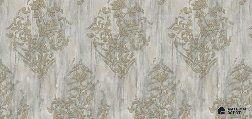 PAR906 | 10 Meter x 21 Inches Damask Look Wallpaper - 57.41 Sq. Ft. | Minimum 15% wastage during installation
