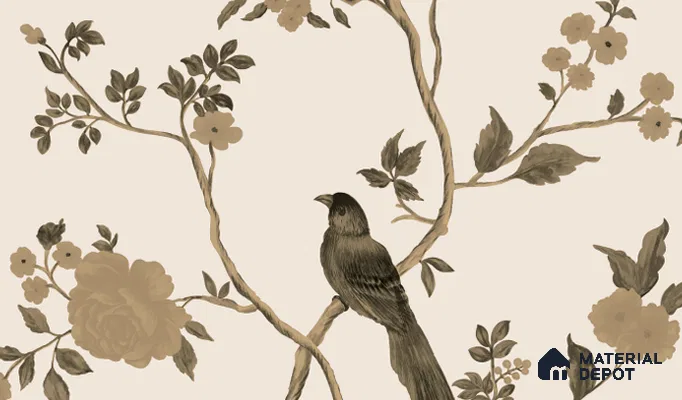 SA6201-3 | 10 Meter x 21 Inches Florals Look Wallpaper - 57.37 Sq. Ft.