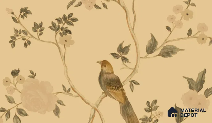SA6201-4 | 10 Meter x 21 Inches Florals Look Wallpaper - 57.37 Sq. Ft.