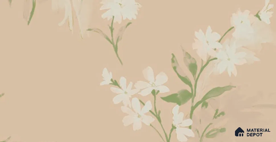 SY1172 F | 10 Meter x 21 Inches Florals Look Wallpaper - 57.37 Sq. Ft. | Minimum 15% wastage during installation