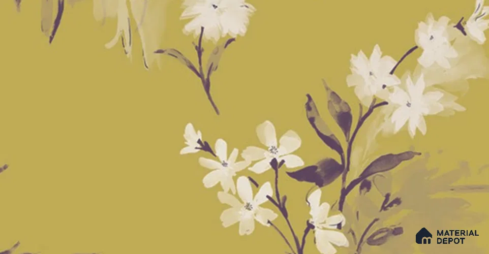 SY1174 F | 10 Meter x 21 Inches Florals Look Wallpaper - 57.37 Sq. Ft. | Minimum 15% wastage during installation