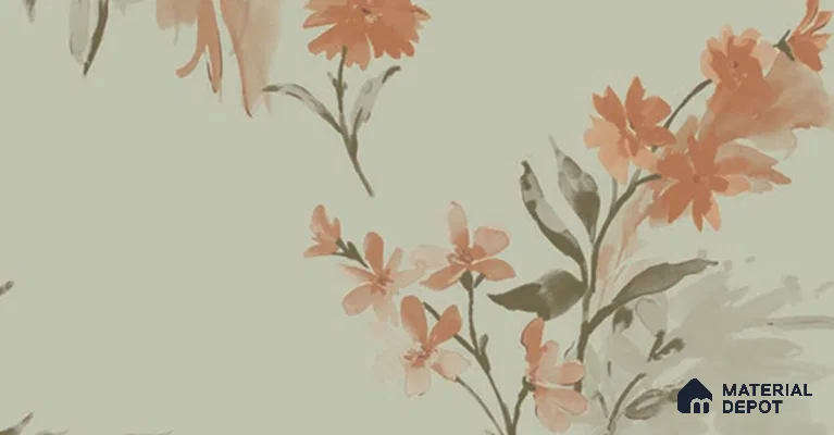 SY1177 F | 10 Meter x 21 Inches Florals Look Wallpaper - 57.37 Sq. Ft. | Minimum 15% wastage during installation