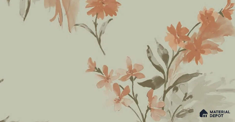 SY1177 F | 10 Meter x 21 Inches Florals Look Wallpaper - 57.37 Sq. Ft. | Minimum 15% wastage during installation