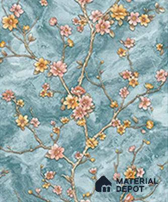 WK120-1 | 10 Meter x 21 Inches Florals Look Wallpaper - 57.41 Sq. Ft. | Minimum 15% wastage during installation