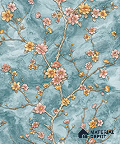 WK120-1 | 10 Meter x 21 Inches Florals Look Wallpaper - 57.41 Sq. Ft. | Minimum 15% wastage during installation