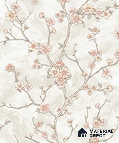 WK120-2 | 10 Meter x 21 Inches Florals Look Wallpaper - 57.41 Sq. Ft. | Minimum 15% wastage during installation