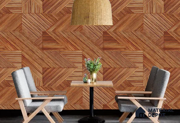WK100-12 | 10 Meter x 21 Inches Patterned Look Wallpaper - 57.41 Sq. Ft. | Minimum 15% wastage during installation