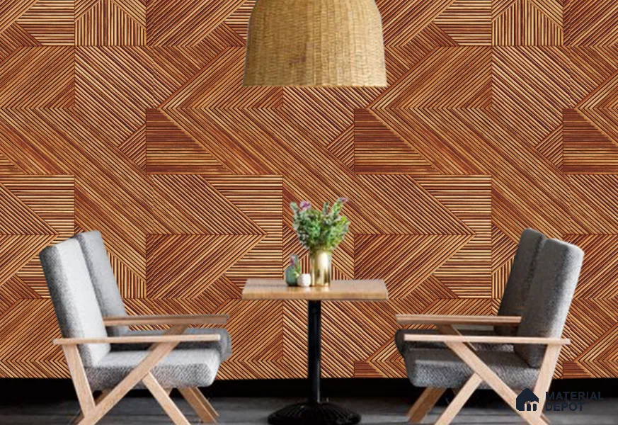 WK100-12 | 10 Meter x 21 Inches Patterned Look Wallpaper - 57.41 Sq. Ft. | Minimum 15% wastage during installation