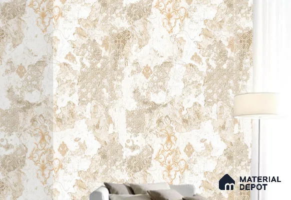 WK100-18 | 10 Meter x 21 Inches Patterned Look Wallpaper - 57.41 Sq. Ft. | Minimum 15% wastage during installation