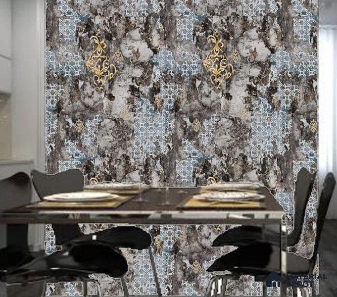 WK100-20 | 10 Meter x 21 Inches Patterned Look Wallpaper - 57.41 Sq. Ft. | Minimum 15% wastage during installation