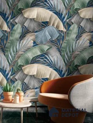 WK100-27 | 10 Meter x 21 Inches Florals Look Wallpaper - 57.41 Sq. Ft. | Minimum 15% wastage during installation