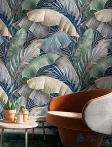 WK100-27 | 10 Meter x 21 Inches Florals Look Wallpaper - 57.41 Sq. Ft. | Minimum 15% wastage during installation