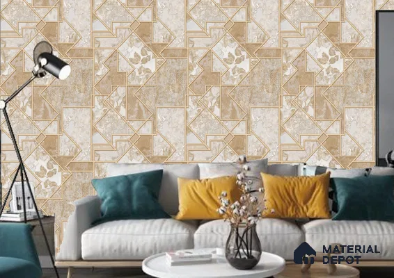 WK100-32 | 10 Meter x 21 Inches Patterned Look Wallpaper - 57.41 Sq. Ft. | Minimum 15% wastage during installation