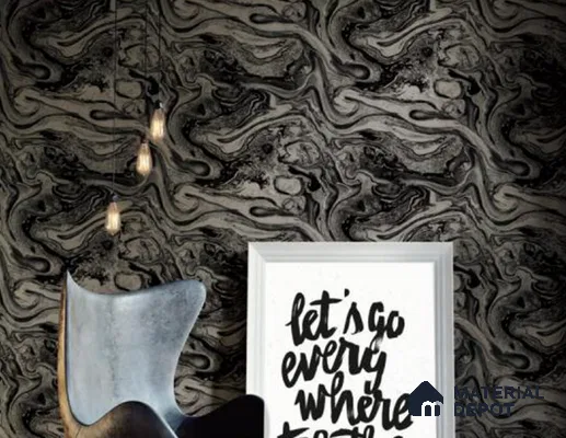 WK100-34 | 10 Meter x 21 Inches Marble Look Wallpaper - 57.41 Sq. Ft. | Minimum 10% wastage during installation