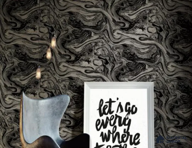 WK100-34 | 10 Meter x 21 Inches Marble Look Wallpaper - 57.41 Sq. Ft. | Minimum 10% wastage during installation