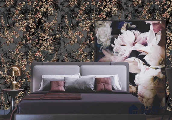 WK100-42 | 10 Meter x 21 Inches Florals Look Wallpaper - 57.41 Sq. Ft. | Minimum 15% wastage during installation