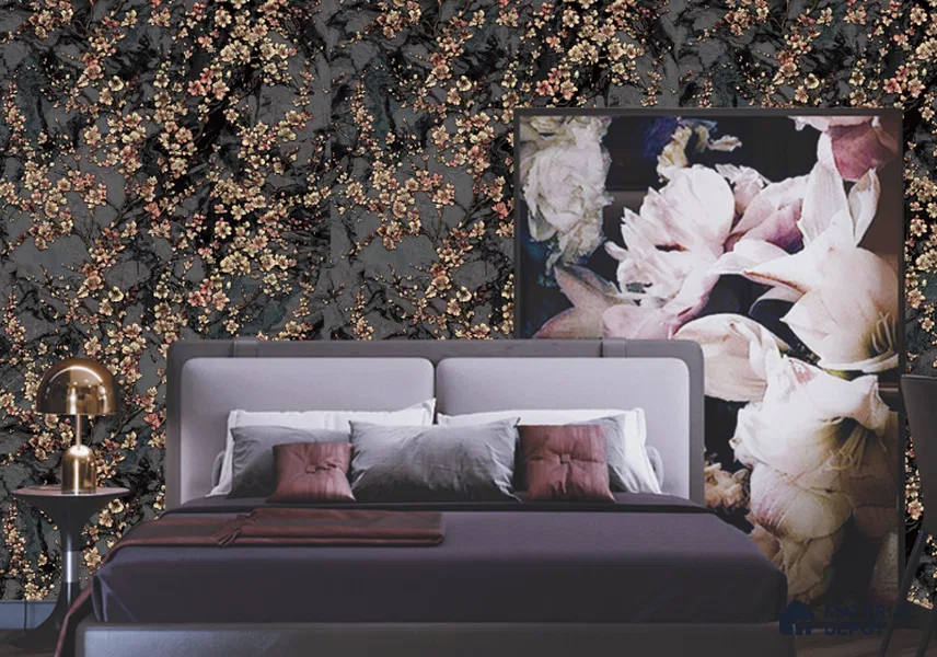 WK100-42 | 10 Meter x 21 Inches Florals Look Wallpaper - 57.41 Sq. Ft. | Minimum 15% wastage during installation