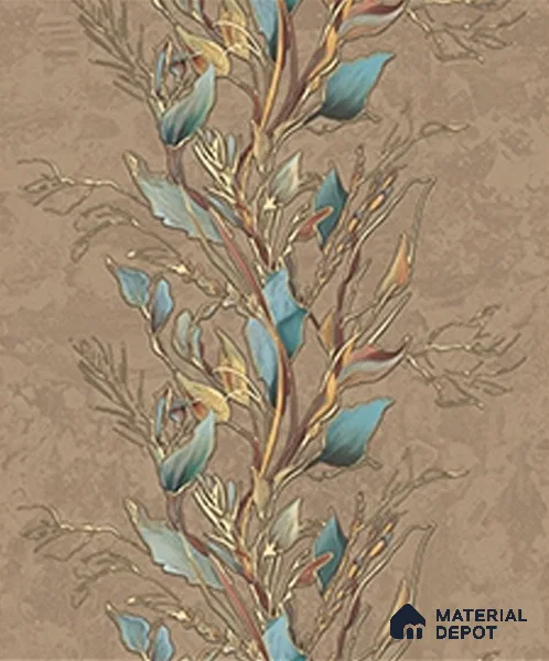 WK120-16 | 10 Meter x 21 Inches Florals Look Wallpaper - 57.41 Sq. Ft. | Minimum 15% wastage during installation