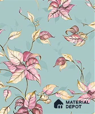 WK120-28 | 10 Meter x 21 Inches Florals Look Wallpaper - 57.41 Sq. Ft. | Minimum 15% wastage during installation
