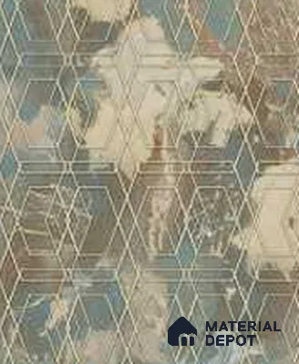 WK160-52 | 10 Meter x 21 Inches Geometric Look Wallpaper - 57.37 Sq. Ft. | Minimum 15% wastage during installation