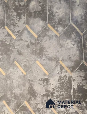 WK2-222 | 10 Meter x 21 Inches Geometric Look Wallpaper - 57.37 Sq. Ft. | Minimum 15% wastage during installation
