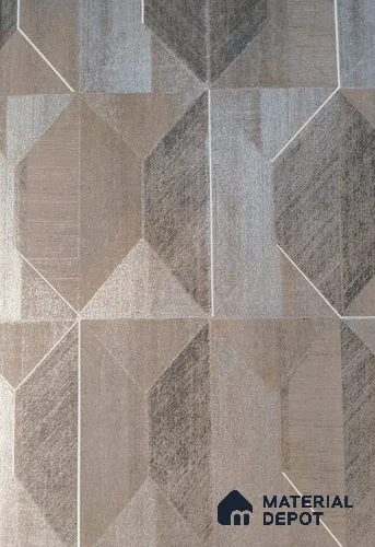 WK2-232 | 10 Meter x 21 Inches Geometric Look Wallpaper - 57.37 Sq. Ft. | Minimum 15% wastage during installation