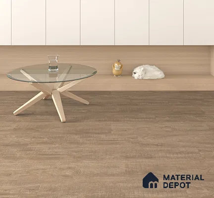 SPC Matte Finish Flooring Meriline Red Beech SP 00075 D | 48 x 7 inch (1220x180 mm) - 5 mm | Wear Layer 0.3 mm | R9 Slip Resistance | Unilin Uniclic Locking System | 10Y Residential & 5Y Commercial Warranty
