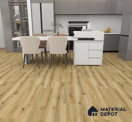 SPC Matte Finish Flooring Meriline Antique Pine SP 00076 C | 48 x 7 inch (1220x180 mm) - 5 mm | Wear Layer 0.3 mm | R9 Slip Resistance | Unilin Uniclic Locking System | 10Y Residential & 5Y Commercial Warranty
