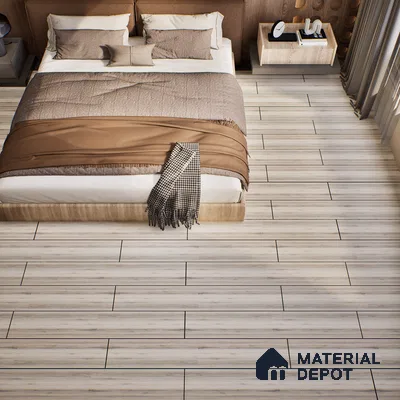 SPC Matte Finish Flooring Meriline Oak Wood Grey SP 00076 B | 48 x 7 inch (1220x180 mm) - 5 mm | Wear Layer 0.3 mm | R9 Slip Resistance | Unilin Uniclic Locking System | 10Y Residential & 5Y Commercial Warranty