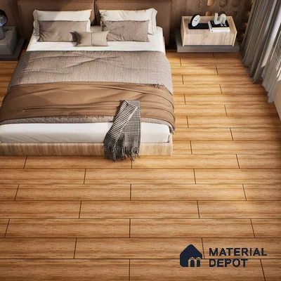 SPC Matte Finish Flooring Meriline Chestnut Cherry SP 00076 D | 48 x 7 inch (1220x180 mm) - 5 mm | Wear Layer 0.3 mm | R9 Slip Resistance | Unilin Uniclic Locking System | 10Y Residential & 5Y Commercial Warranty