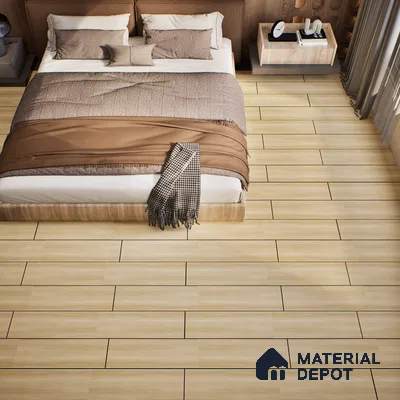 SPC Matte Finish Flooring Meriline White Limba Wood SP 00075 B | 48 x 7 inch (1220x180 mm) - 5 mm | Wear Layer 0.3 mm | R9 Slip Resistance | Unilin Uniclic Locking System | 10Y Residential & 5Y Commercial Warranty
