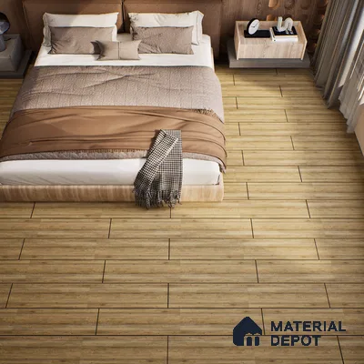 SPC Matte Finish Flooring Meriline Dark Walnut SP 00075 E | 48 x 7 inch (1220x180 mm) - 5 mm | Wear Layer 0.3 mm | R9 Slip Resistance | Unilin Uniclic Locking System | 10Y Residential & 5Y Commercial Warranty