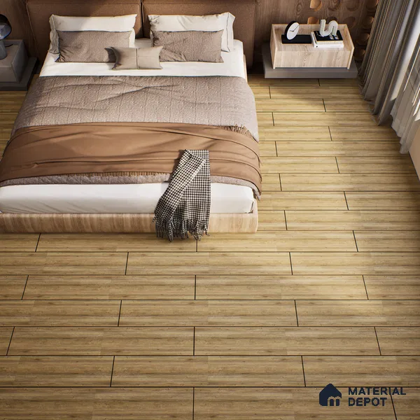 SPC Matte Finish Flooring Meriline Dark Walnut SP 00075 E | 48 x 7 inch (1220x180 mm) - 5 mm | Wear Layer 0.3 mm | R9 Slip Resistance | Unilin Uniclic Locking System | 10Y Residential & 5Y Commercial Warranty