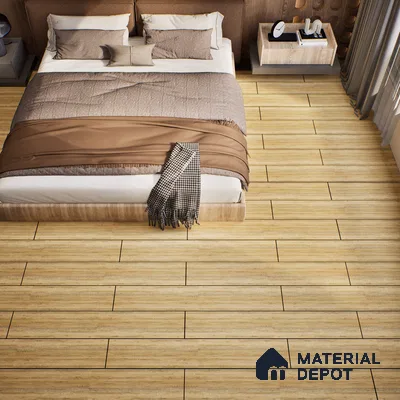 SPC Matte Finish Flooring Meriline Spanish Cedar SP 00075 | 48 x 7 inch (1220x180 mm) - 5 mm | Wear Layer 0.3 mm | R9 Slip Resistance | Unilin Uniclic Locking System | 10Y Residential & 5Y Commercial Warranty