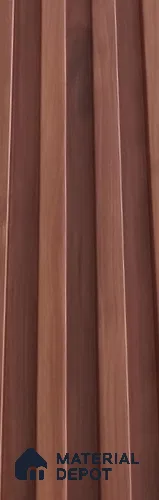 Brown Wooden Louver PN 02896 9.5 ft x 6 inch WPC Panel - 23 mm | Suitable for Feature Wall, TV Unit & Living Room | Width is Subjected to 5% Variation