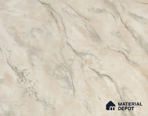 Cream Marble Acrylic Laminate LM 24631 8 ft x 4 ft High Gloss Finish - 1.5 mm | Suitable for TV Unit, Wardrobe, Cabinets