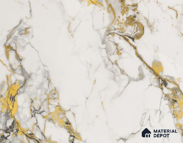 LM 24684 Marble 8 ft x 4 ft High Gloss Finish Acrylic Laminate - 1.5 mm | Suitable for TV Unit, Wardrobe, Cabinets