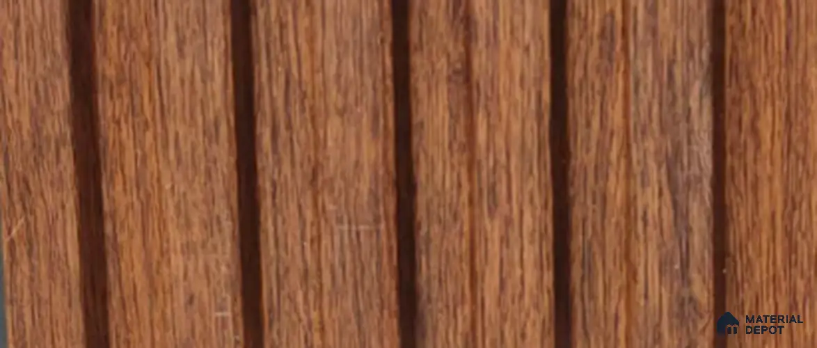 Brown Wood PN 07710 9.1 ft x 5 inch Charcoal Louvers/Panels - 12 mm | Suitable for Feature Wall, TV Unit & Living Room | Width is Subjected to 5% Variation