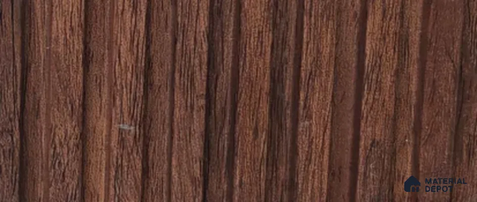 Brown Wood PN 07714 9.1 ft x 5 inch Charcoal Louvers/Panels - 12 mm | Suitable for Feature Wall, TV Unit & Living Room | Width is Subjected to 5% Variation