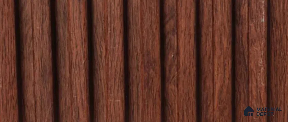 Brown Wood PN 07715 9.1 ft x 5 inch Charcoal Louvers/Panels - 12 mm | Suitable for Feature Wall, TV Unit & Living Room | Width is Subjected to 5% Variation
