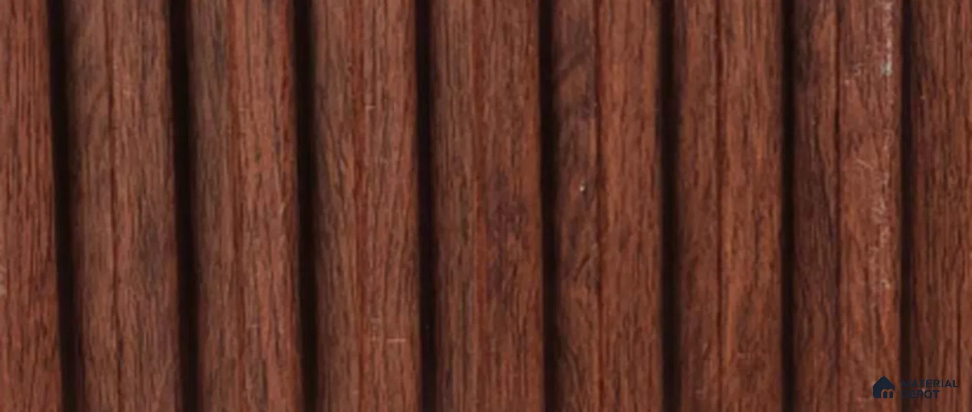 Brown Wood PN 07715 9.1 ft x 5 inch Charcoal Louvers/Panels - 12 mm | Suitable for Feature Wall, TV Unit & Living Room | Width is Subjected to 5% Variation